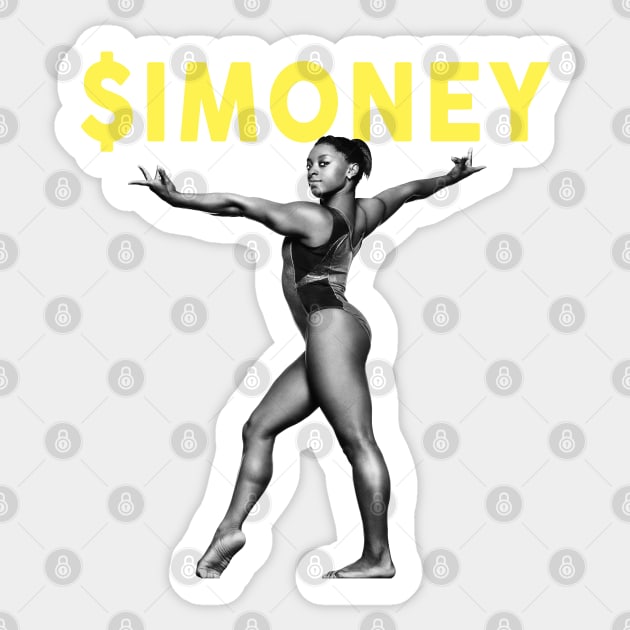 $imoney Simone Biles the goat fanmade Sticker by rsclvisual